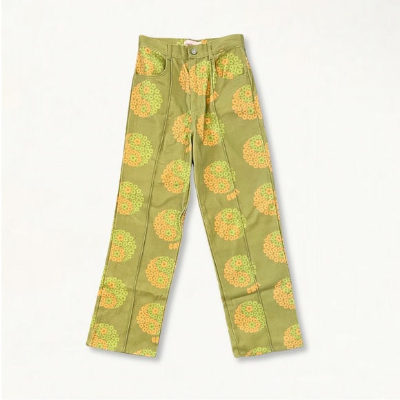 Lisa Says Gah UO Exclusive Printed Robyn Jean Colorful Flower Power Ying Yang - Picture 3 of 13